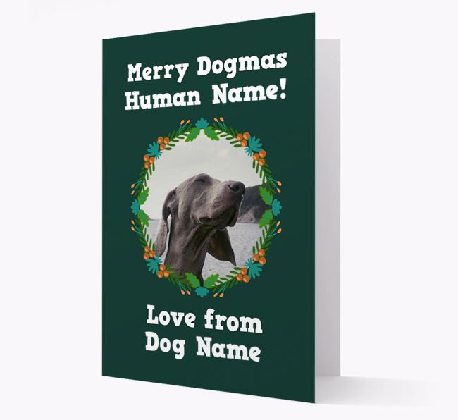 'Merry Dogmas' - Personalised {breedFullName} Card